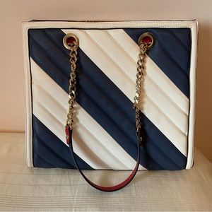 ALDO Blue White and Red Purse